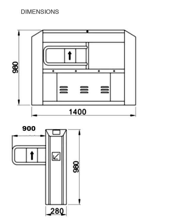P Type Gate, Handicap turnstile gate